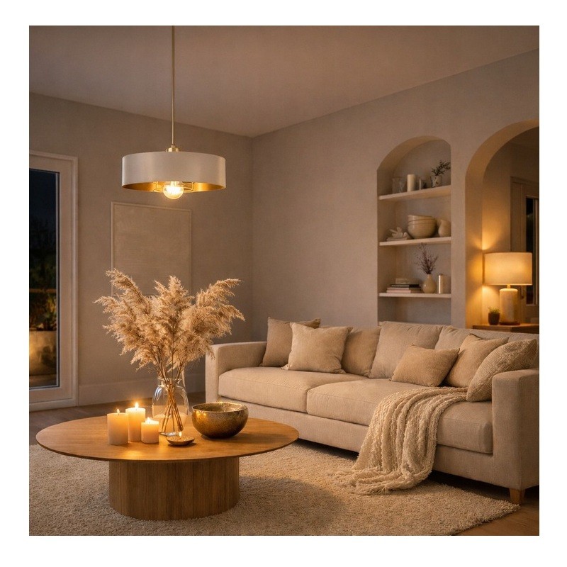 Żyrandol Sisu Ecru 1x E27