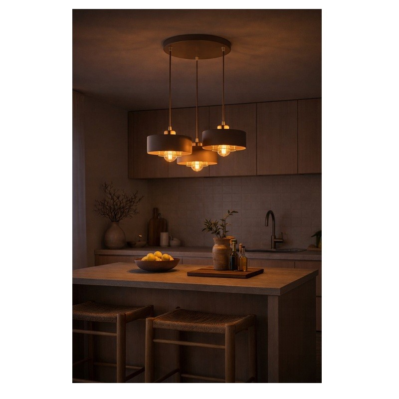 żyrandol ecru 3xE27