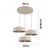 wymiary lampy Sisu 3xE27