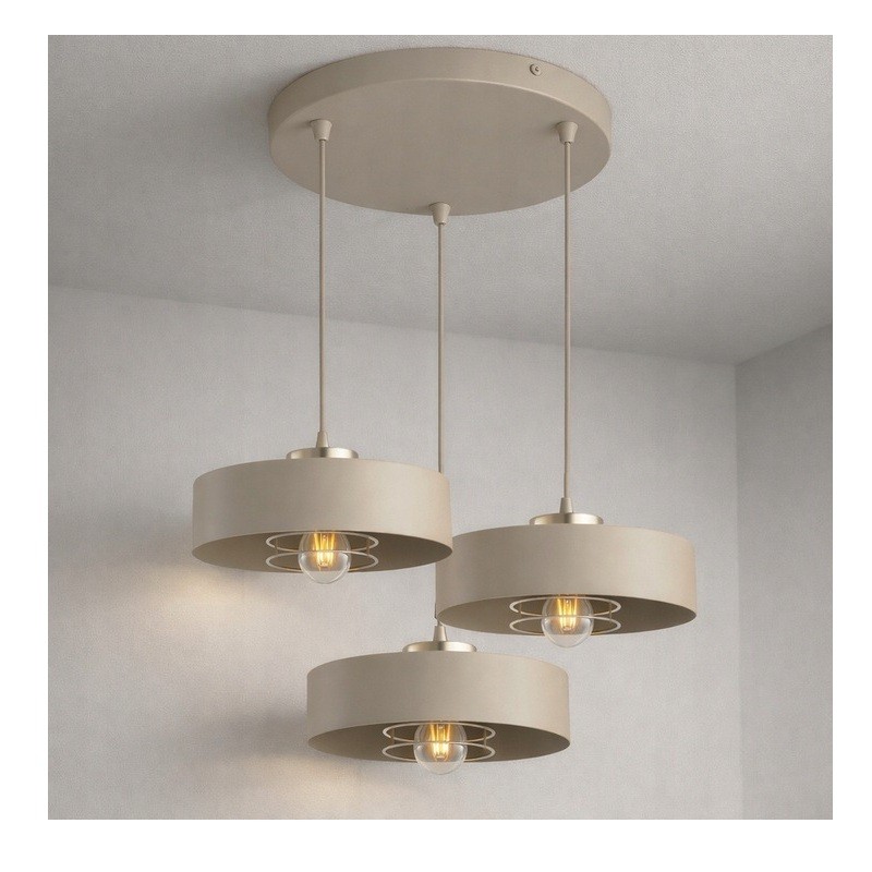 Lampa sufitowa Sisu Ecru 3x E27 SuperLED