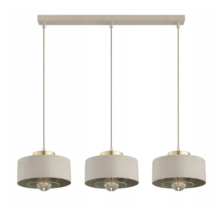Lampa sufitowa, żyrandol wisząca 3xE27 Sisu ecru