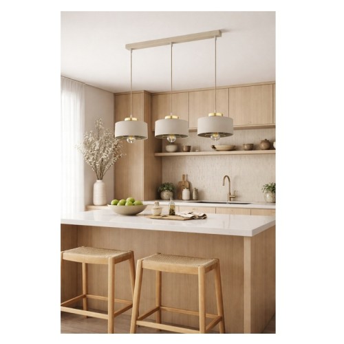 Lampa sufitowa Sisu Ecru 3x E27 SuperLED