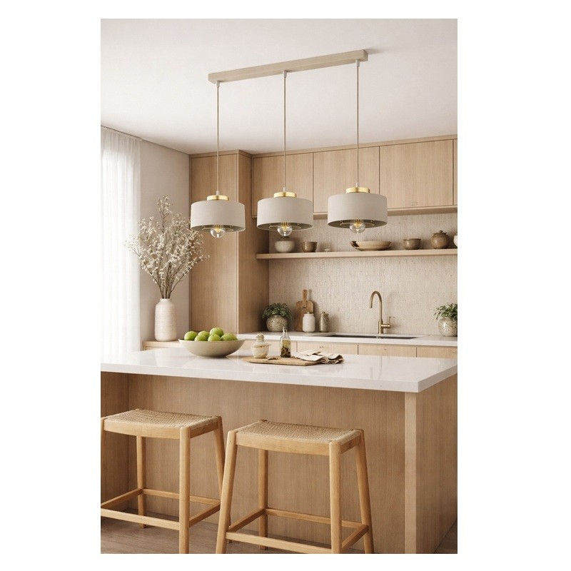 Lampa sufitowa Sisu Ecru 3x E27 SuperLED