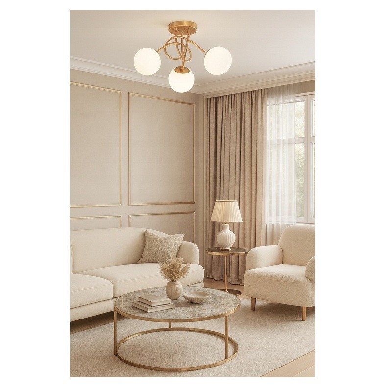 Lampa sufitowa, żyrandol wisząca 3xE27