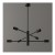 Lampa sufitowa, żyrandol wisząca 6xE27 Loft Modern czarna