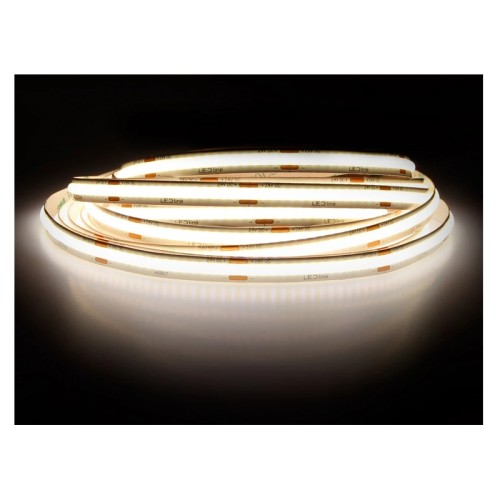 Taśma LED 480 COB 24V 3000K 18W IP20 10mm 5m 1800lm/m PRIME