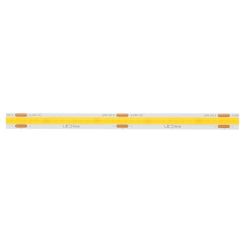 Taśma LED LEDline PRIME COB 5W/m 320 chips/m 24V 3000K 8mm IP20 biała ciepła 5m.
