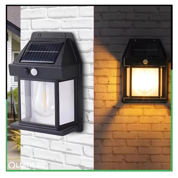 Kinkiet solarny LED 3000K IP44 z czujnikiem
