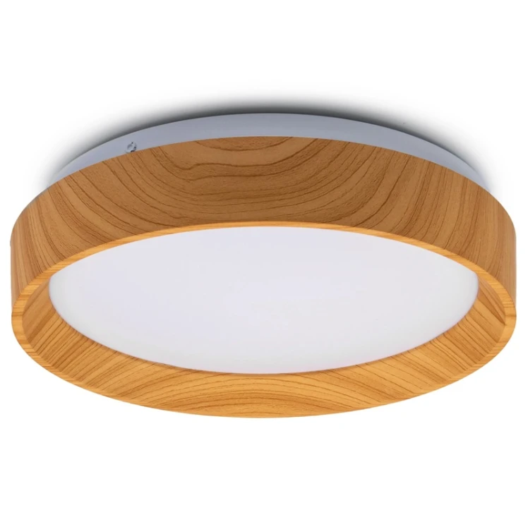 Plafon LED Panel Natynkowy WOODY 24W 4000K Okrągły IP44 32cm LUMILED