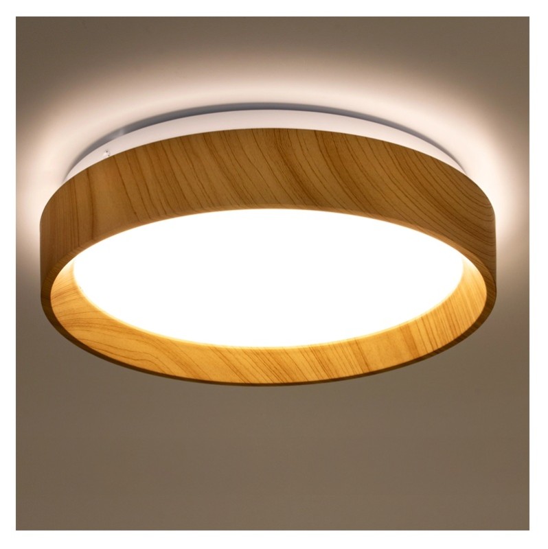 Panel LED 24W natynkowy okrągły biały neutralny 4000K IP44 32cm WOODY