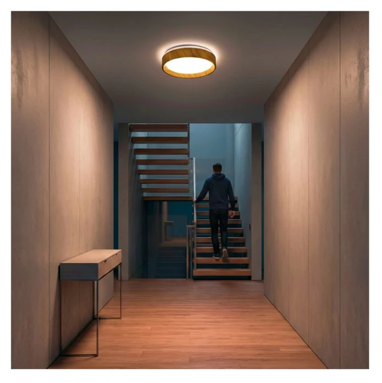 Panel LED 24W natynkowy okrągły biały neutralny 4000K IP44 32cm WOODY