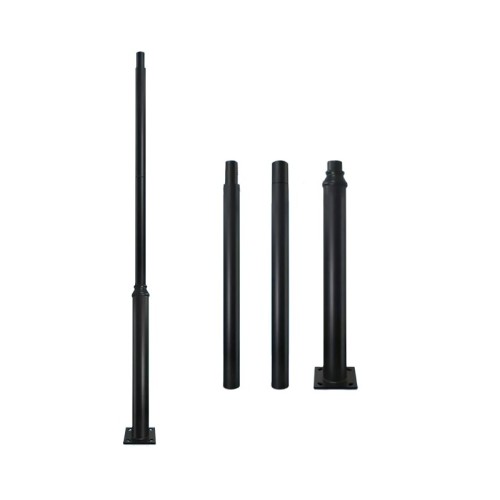 Słup oświetleniowy BASE SV 3m Fi 60mm składany czarny