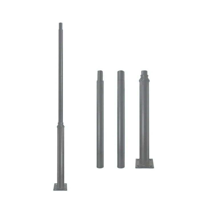 Słup oświetleniowy BASE SV 3m Fi 60mm składany szary