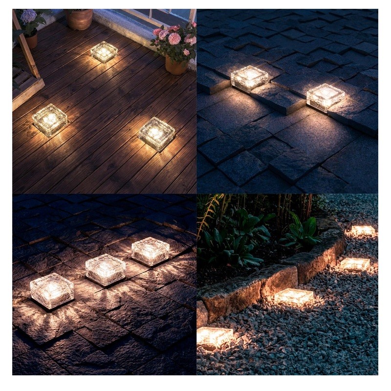 Lampka Solarna Ogrodowa LED LOA 2700K Zewnętrzna Dekoracyjna Kostka 7cm IP44 Lumiled