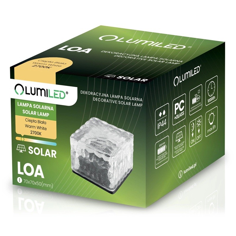 lampa Loa solarna IP44 ciepła