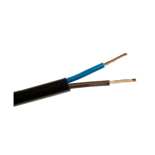 Przewód OMYp czarny płaski 2x0,75mm - 50m