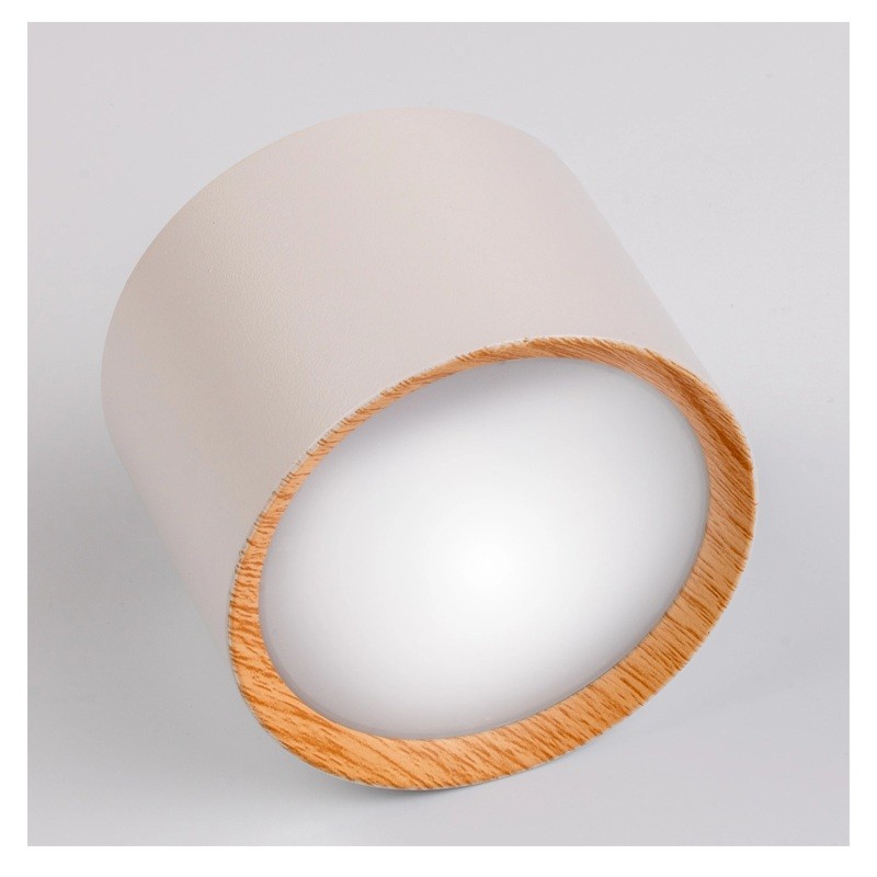 Tuba Gx53 Spot Kinkiet Sufitowa Walec SUNLA Biały LUMILED