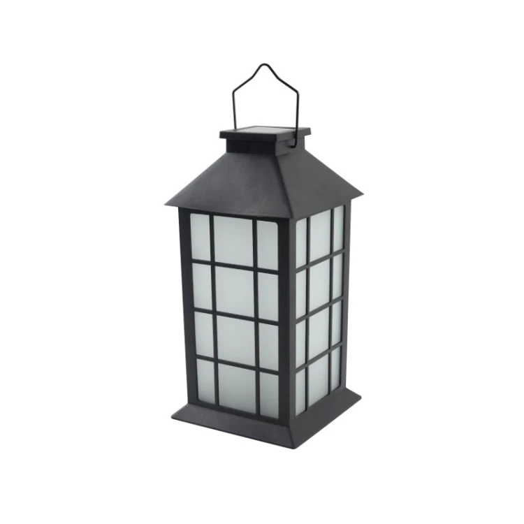 Lampa ogrodowa LED solarna wisząca LATARENKA 1600K IP44 czarna CANDELIO MILKY