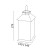 wymiary lampy Candelio Milky