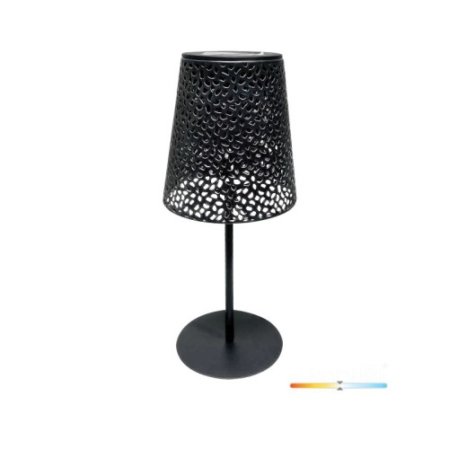 Lampa ogrodowa solarna stołowa 0,2W 4000K IP44 LUVETRA czarna