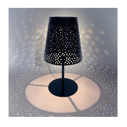 Lampa ogrodowa Solar LED LUVETRA 4000K IP44 czarna LED2B