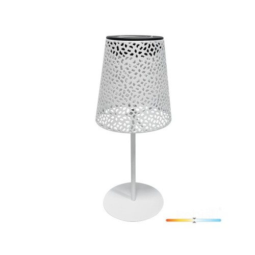 Lampa ogrodowa solarna stołowa 0,2W 4000K IP44 LUVETRA biała