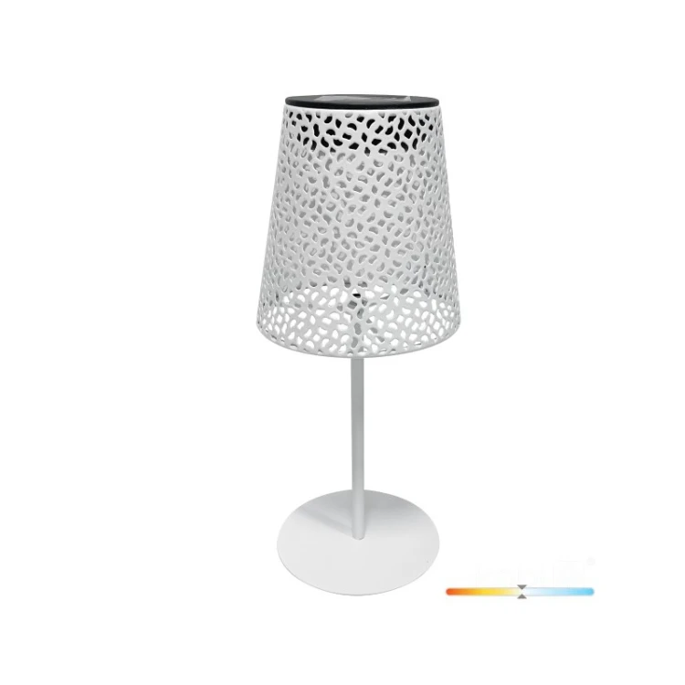 Lampa ogrodowa solarna stołowa 0,2W 4000K IP44 LUVETRA biała