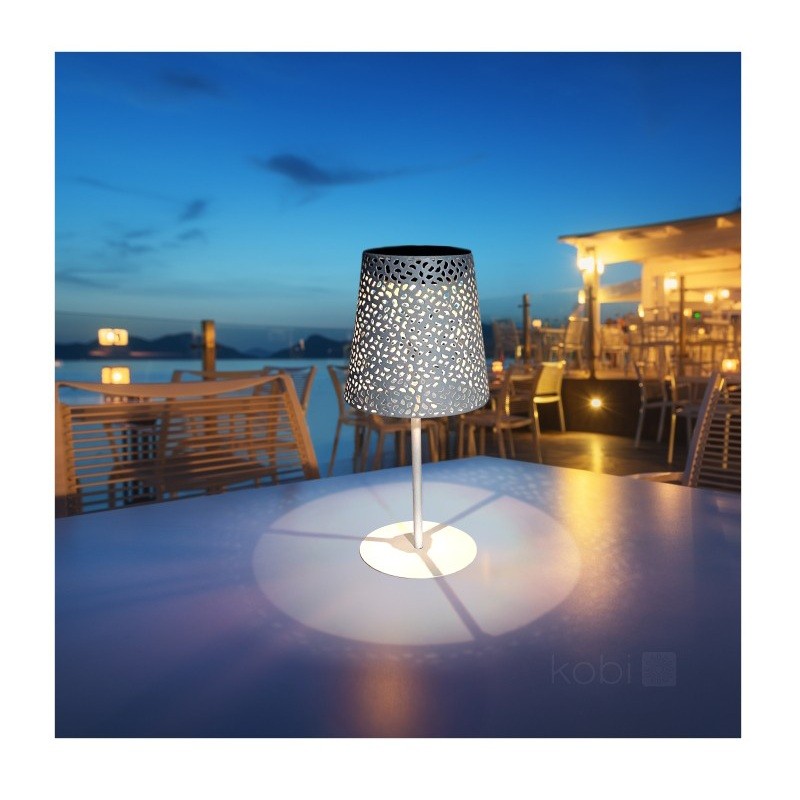 Lampa ogrodowa Solar LED LUVETRA 4000K IP44 biała LED2B