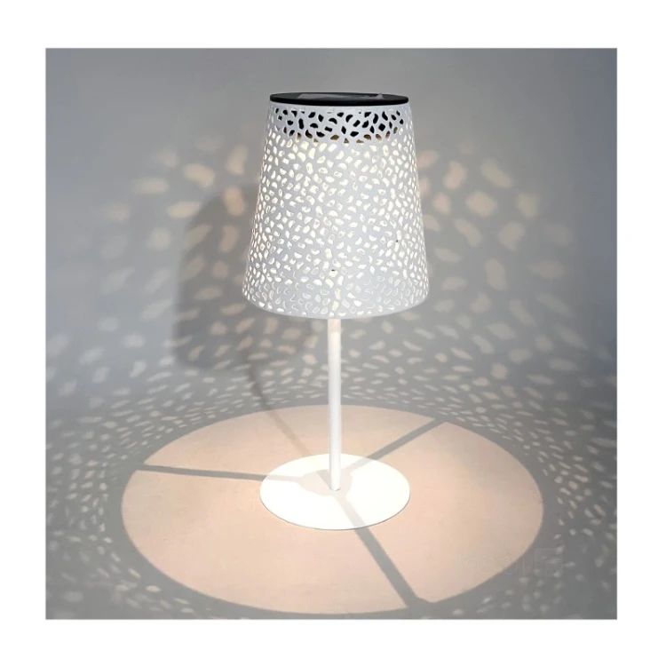 Lampa ogrodowa solarna stołowa 0,2W 4000K IP44 LUVETRA biała