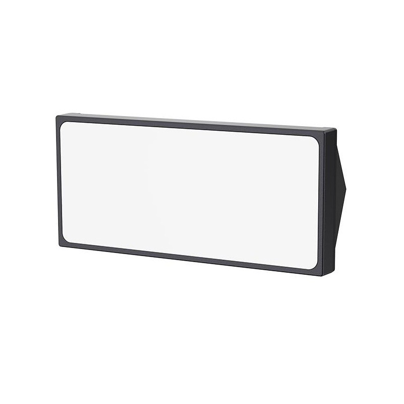 Lampa ogrodowa architektoniczna Ferra 12W 4000K IP65 - czarna z czujnikiem ruchu i zmierzchu