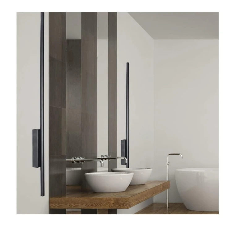 Kinkiet, lampa ogrodowa, elewacyjna LUNA 18W 120 cm IP54 - czarny zdjęcie poglądowe