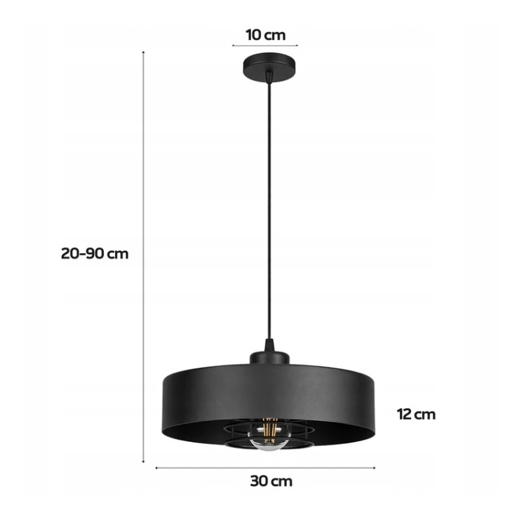 wymiary lampy Sisu 1xE27