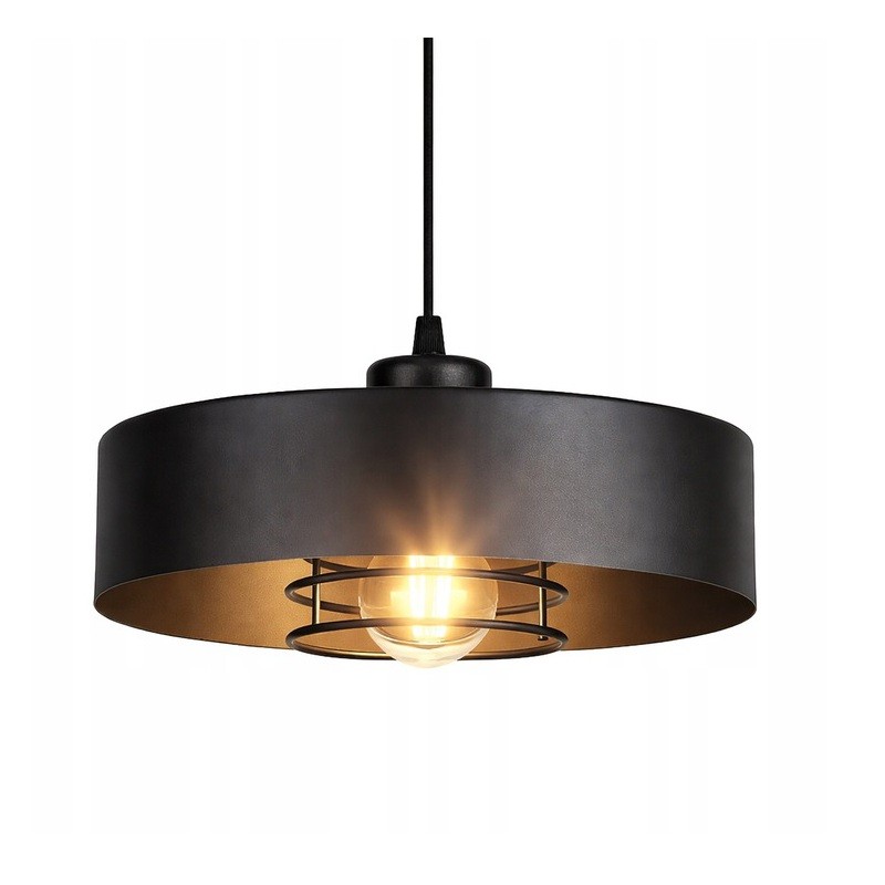 Lampa sufitowa Sisu Black1x E27 SuperLED