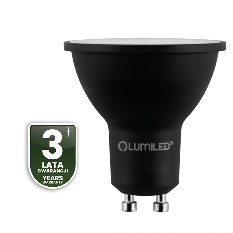 żarówka czarna GU10 6W neutralna