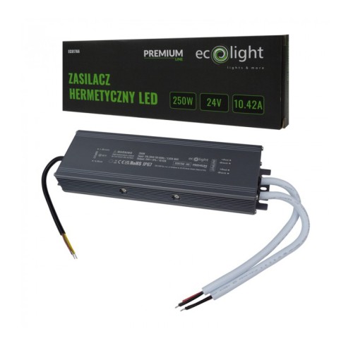 Zasilacz hermetyczny PREMIUM 250W 24V