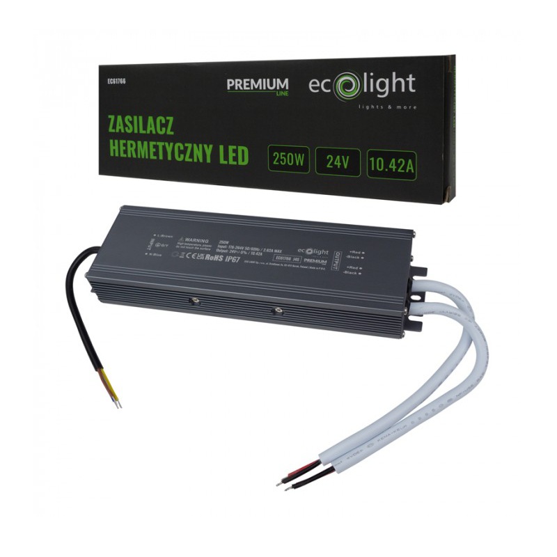 Zasilacz hermetyczny PREMIUM 250W 24V
