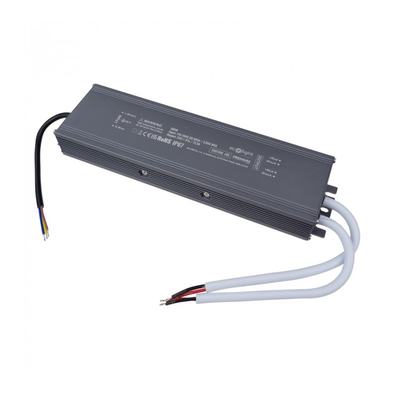 Zasilacz LED 300W 24V 12,5A hermetyczny IP67 Premium