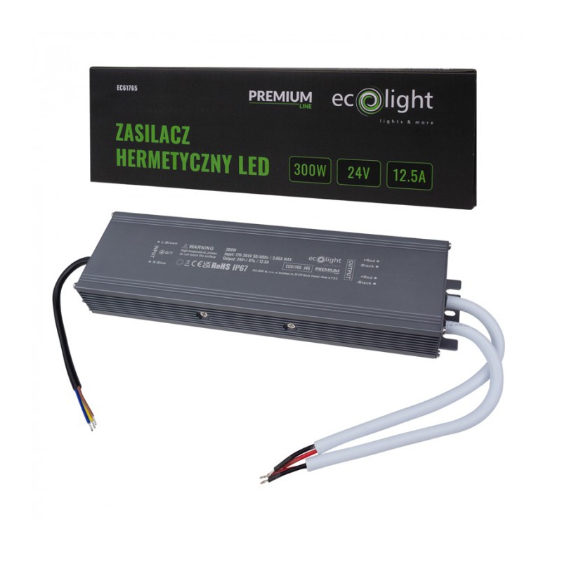 Zasilacz hermetyczny PREMIUM 300W 24V