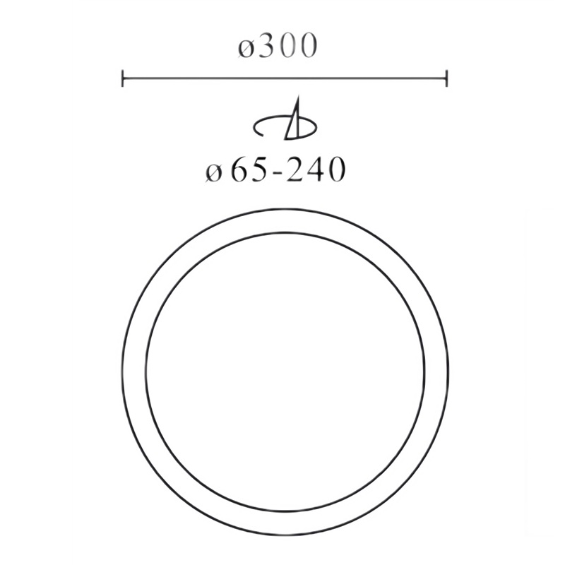 wymiary plafonu 3CCT(3K/4K/5K) 18/21/24W