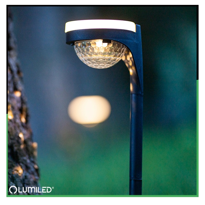 lampa LILA biała ciepła solarna
