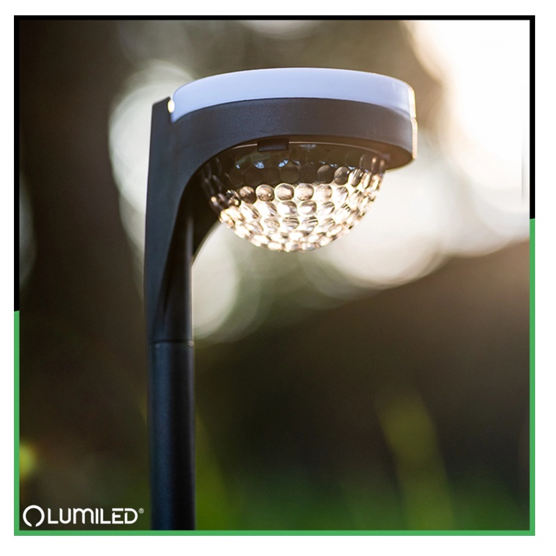 Lampa ogrodowa solarna 48,5cm LILA wbijana słupek biała ciepła - 2 szt.