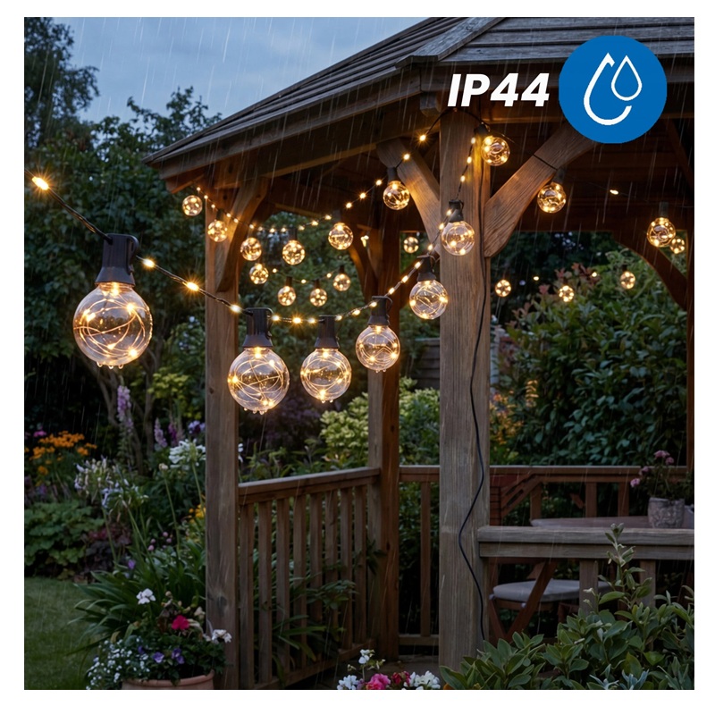 Lampki solarne kule 30 LED 15m Aura z pilotem