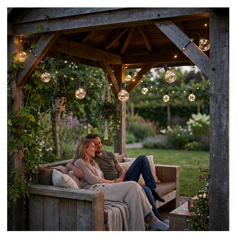 Lampki solarne ogrodowe kule Aura 3000K