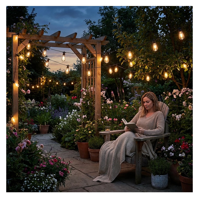 Lampki solarne 40 LED 21,7m kula Eremi 2 pilot