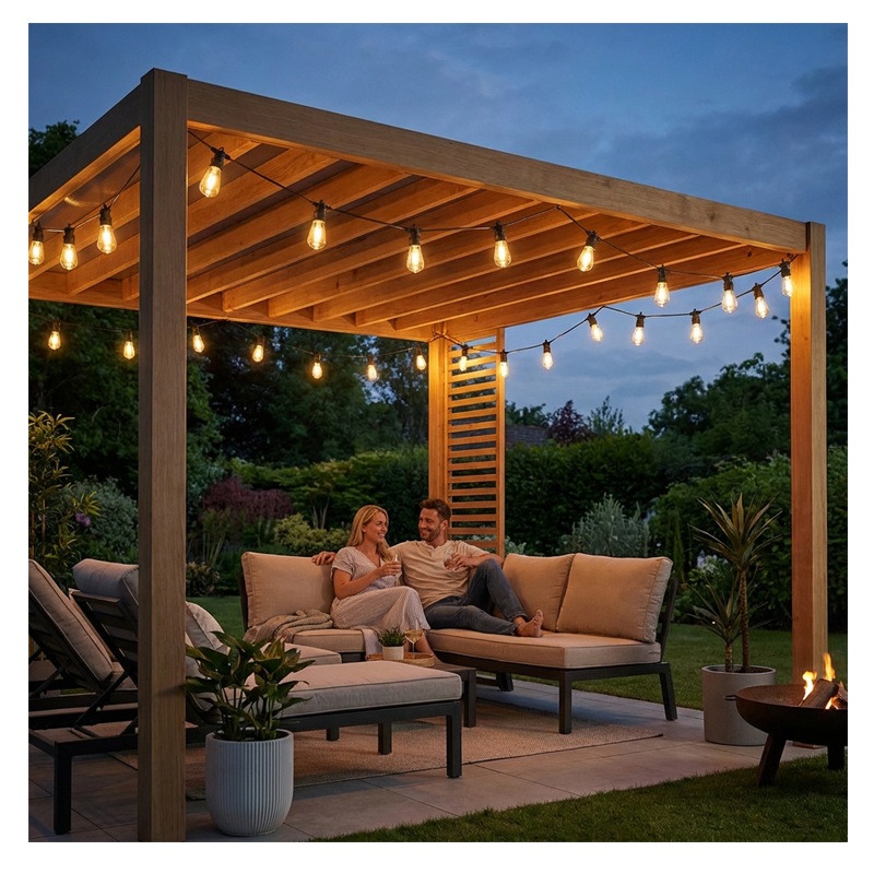 Girlanda solarna 40 LED do ogrodu Eremi 2 pilot