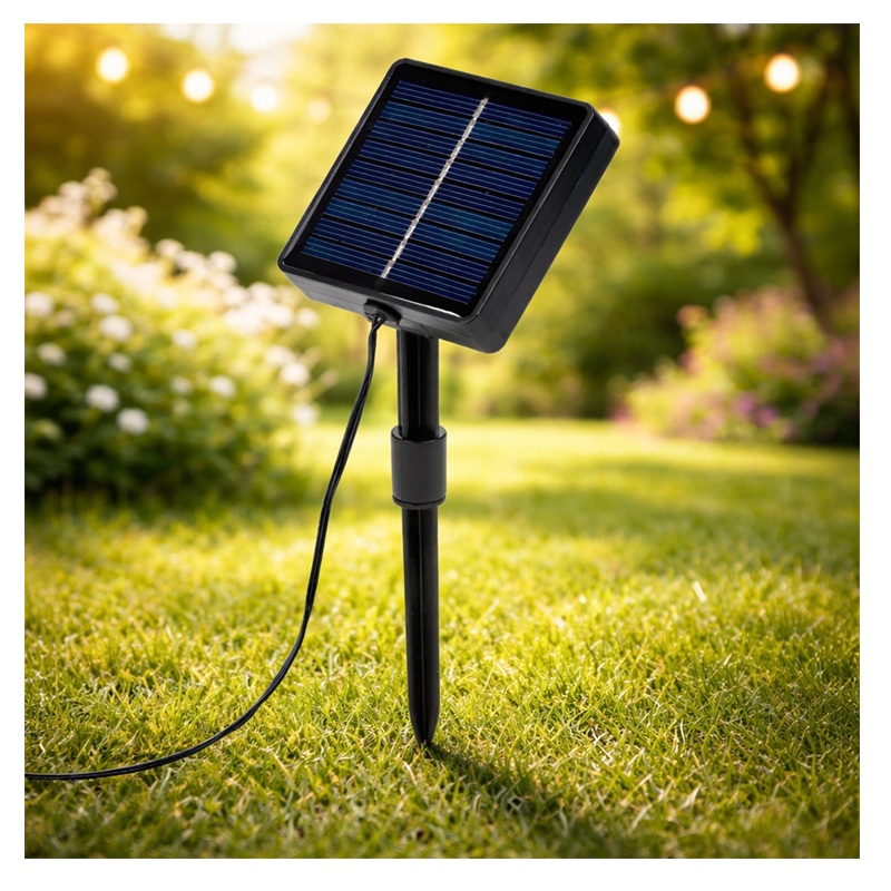 Łańcuch świetlny solar Hakon LED 20 ciepła biała