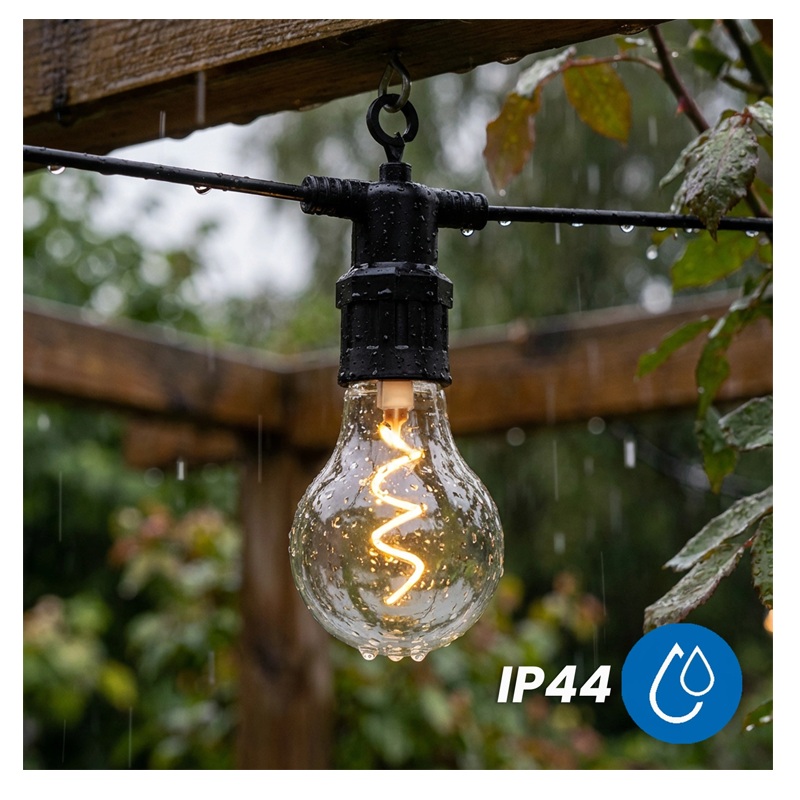 Lampki solarne ogrodowe 15 LED Alavas ciepłe światło