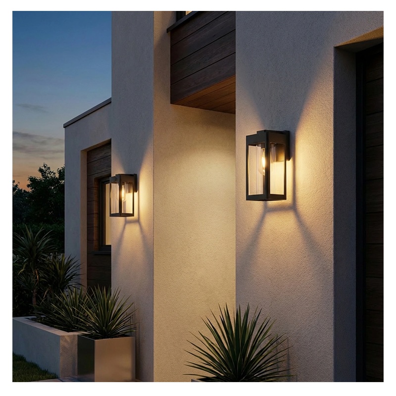 Lampa elewacyjna zewnętrzna E27 QUADRA IP54