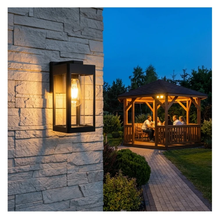 Kinkiet zewnętrzny LED E27 27cm QUADRA