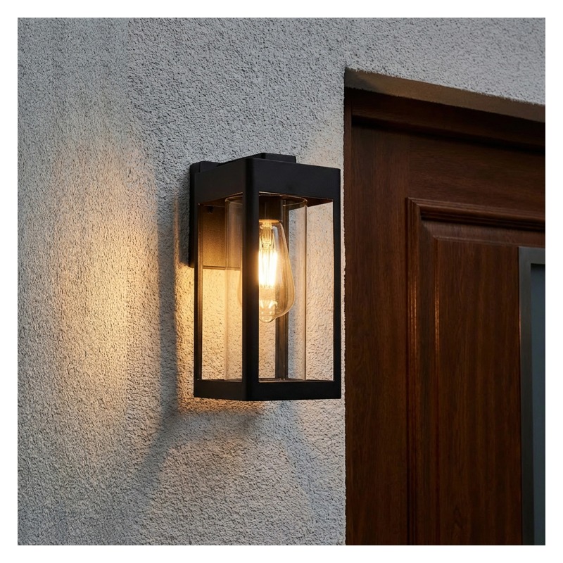 Kinkiet ogrodowy nowoczesny E27 QUADRA IP54